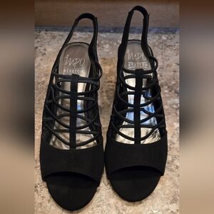 Impo Women's Black Stretch Sandals Size 8.5